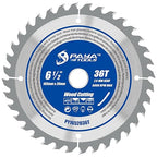 6-1/2-Inch 36-Tooth Circular Saw Blade,TCT ATB Framing Blade,20mm Bore(16mm Reduction Ring Included) for Wood Fast Cutting
