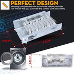 Dryer Heating Element Replaces For Whirlpool LER5620KQ1 LER4634JQ1 LER4634PQ0 LER7646EQ2 LER3624EQ1 LER4634EQ2 LER8858EQ1 WED5300VW0 WED4800XQ3 WED5100VQ0 LER4634EQ0 LER3624EQ0 LER4634JT0 Thermostat