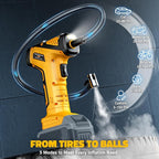 150PSI Tire Inflator Portable Air Compressor: Cordless Air Pump Compatible with Dewalt 20V Battery - Car Tire Pump with Digital Pressure Gauge & LED Light for Auto, Motorcycles(Bare Tool)