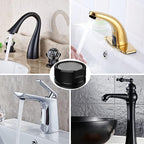 4PCS 2.2 GPM Faucet Aerator, 2 Pack Aeration Filter Replacement Parts With Brass Housing 15/16 Inch 24mm Male Thread Aerator Faucet Filter With Gasket For Kitchen And Bathroom (Black)