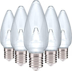 HLO Lighting Smooth C9 Christmas Lights | Cool White LED Bulbs for Indoor & Outdoor Christmas Decor | Set of 500