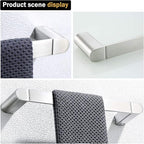 RANDOM 12 inch Brushed Nickel Towel Bar Bathroom Hardware Accessories Hand Towel Holder for Bathroom Kitchen SUS304 Stainless Steel Towel Rod Modern Style Wall-Mounted Towel Rack.96026-2-12BS