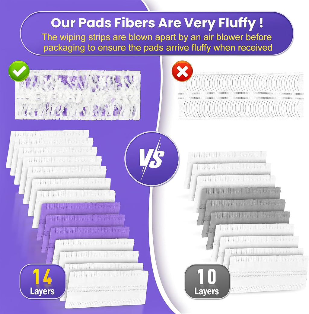20 Count Disposable Mopping Pad Refills for Swiffer Power Mop Pads Refills, Unscented Spray Cleaning Repalcement Pads