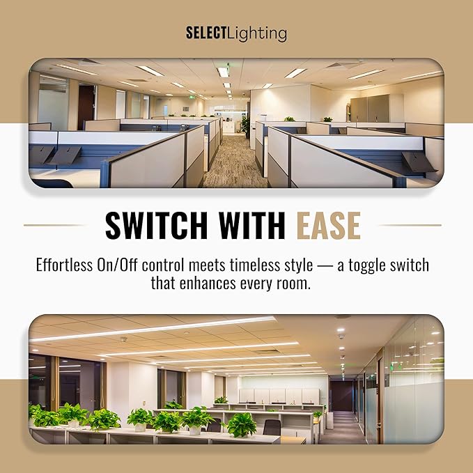 4-Gang Satin Solid Brass Plated Toggle Switch, 15A 120V AC Wall Mount, 3-Way Compatible Vintage Style Single Pole with Faceplate & Switch Module