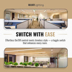 4-Gang Satin Solid Brass Plated Toggle Switch, 15A 120V AC Wall Mount, 3-Way Compatible Vintage Style Single Pole with Faceplate & Switch Module