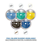 Evolution Power Tools 180BLADETS Thin Steel Cutting Blade, 7-Inch x 68-Tooth, Blue
