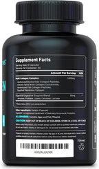 Vital Vitamins Collagen for Women & Men - Type I, II, III, V, X Multi Collagen Pills - Grass Fed, Non-GMO - 150 Capsules