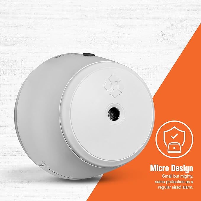 First Alert SM210M, 10-Year Sealed Battery Micro Smoke Alarm, 1-Pack