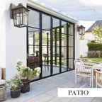 Darkaway Large Outdoor Sconce Lights Wall Light Fixtures,14inch Exterior Porch Light Outdoor Sconce Anti-Rust Waterproof Aluminum Outside Light with Water Ripple Glass for Patio Yard Doorway Garage