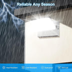 Modern Sleek Flood Lights Outdoor 120W, 14200LM 5000K Waterproof LED Security Lighting, 360° Rotatable Commercial Wall Pack for Yard, Car Lot, Building