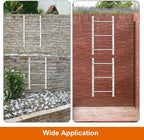 3-Step Window Well Ladder Straight, Heavy Duty Steel Wall Mounted Ladder, Powder-Coated Basement Egress Window Ladder 34.2" Lx17.3 W, White