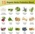 Probiotics for Women & Men - 300 Billion CFU, 22 Strains Probiotics + 15 Organic Herbs Blend, Daily Probiotics for Digestive Health, Immune, Gut, Bloating - 60 Capsule