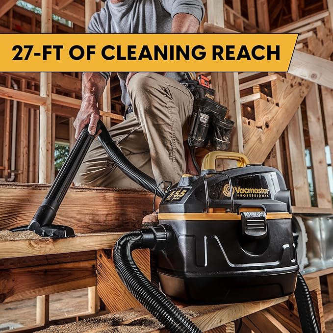 Vacmaster Professional Beast Series VFB511H 0201 5-Gallon 5.5 Peak HP Wet/Dry Vac, Black