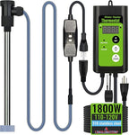 1800W Submersible Hot Tub & Pool Portable Immersion Water Heater with Temperature Control and GFCI Leakage Protection for Swimming Pools, Bathtubs, Buckets, Baptistries, and Most Liquids