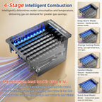 102000 BTU Tankless Water Heater Propane, Max 4.3 GPM Intelligent Constant Indoor Gas Instant Water Heater Tankless with Freeze Protection, 3/4" NPT, for 3-4 Water Points