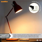 Sunlite 04120-SU 12-Foot Household Extension Cord, Three 2-Prong Polarized Sockets, Tamper Guards, Indoor Use, For Small Appliances, Electronics, Lamps, Fans, Mobile Devices, UL Listed, White