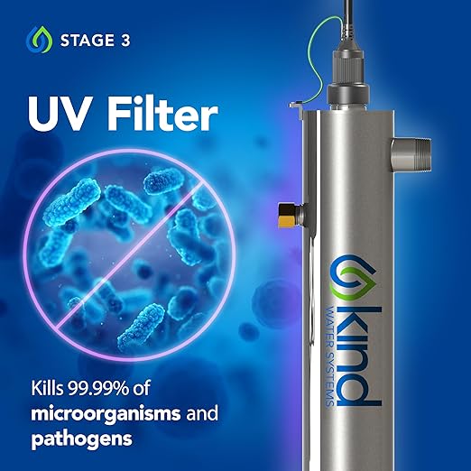 Whole Home Water Filtration System with UV Light - Removes Chlorine, Chloramine, Sediment, Silt, Debris, VOC’s, and More - Get Softer Skin & Hair with Better Tasting Water