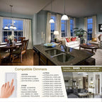 T10 LED Bulb E26 60 Watt Dimmable 7.3 INCH Tubular Long Light Bulbs, 5000K Cool White Tube Light Bulb for Candelabra, Wall Scones, Chandelier and Ceiling Fan, 120V 600Lumens 6 Pack