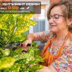 Pruning Shears for Gardening, 8.5" Professional Bypass Garden Scissors & Hedge Clippers for Branch, Plant Trimming, Heavy Duty Hand Pruner【Titanium Blade】【Arthritis Friendly】【Ergonomic Handle】