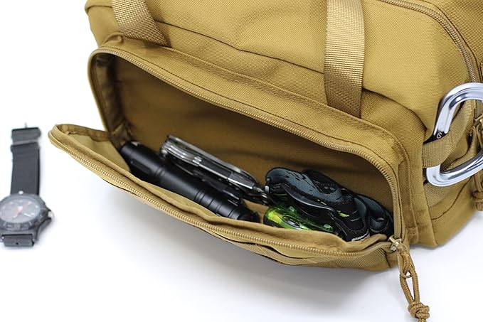 COREFLEX 12-Inch Heavy Duty Tool Bag, Tactical Gear Range EDC Bag for cars, Multi-Purpose Work Mechanics, Electrician, Carpenters, Builders, Plumbers 12'' X 7'' (Coreflex-Tac-01)