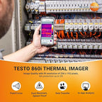 testo 860i Wireless Thermal Imaging Camera for iPhone & Android - Thermal Imager with USB-C Cable - Handheld Infrared Camera 256 x 192 Resolution & -4 to +662 °F Measurement Range