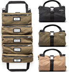 Official Legacy Tool Roll Bag - Easy to Carry 5-Pocket Roll Up Tool Bag - Durable Canvas, Rust-Proof YKK Zippers, Secure Buckle - A Loving Gift for Dads, Mechanics, Electricians & Hobbyists| ArmyGreen