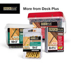 Deck Plus 1-5/8 Inch Epoxy Coated Exterior Wood and Fence Screws #8 x 1-5/8" Torx/Star Drive Included Coarse Thread, Outdoor Rust Resistant Decking Screw, Tan, 1lb Box, 186 Pieces | 48411
