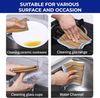 12PCS Non-Scratch Multipurpose Steel Wire Dishcloths - Reusable Quick-Dry Odor-Free Scrub Cloths for Dishes, Kitchen Cleaning Cloths for Cookware, Sinks, Stove Tops(9.84X9.84)