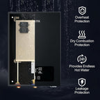 Electric Tankless Water Heater SIVUATEK 18kW, 240V - On-Demand Hot Water for Whole House - ETL Certified, Self Modulating - Compact Design for Easy Installation - for 3 Point of Use Hot Water