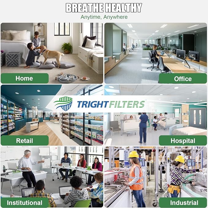 14x20x1 Air Filter 4 Pack, MERV 8 Pleated Dust Defense Air Filters Replacement Air Conditioner HVAC AC Furnace Filter, Durable and Lightweight