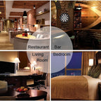 Dimmable Led Tubular Bulb,8.9inch Long Tube Edison Light Bulbs Vintage Filament Bulb 8W,75W Equivalent,2700K Warm White,Amber Glass Cover E26 Medium Base. (4-Pack)