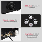 GASLAND Outdoors 16L Propane Tankless Water Heater 4.22GPM, On Demand Propane Hot Water Heater for Off Grid, Adjustable Temperature, Overheating Protection, Easy to Install, Black