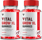 (2 Pack) Vital Grow XL Gummies, Vital Grow XL Advanced Performance and Overall Daily Health Support Supplement, VitalGrow XL Maximum Strength 1000mg Wellness Supplement Formula (120 Gummies)