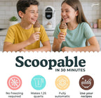 Soft Serve Ice Cream Machine 1.25Qt | No Pre-Freezing Automatic Ice Cream Maker | Built-In Compressor | LED Digital Display | Perfect for Soft Serve, Frozen Yogurt, Dairy Free Options and More