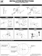 Mega Handles Ronn Entrance Combo, Entry Lever Door Handle and Single Cylinder Deadbolt Lock and Key Combo Pack, Heavy Duty Round Locking Door Levers Set for Left or Right-Handed Doors - Satin Brass