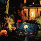 Halloween Pumpkin Castle Mailbox Covers Magnetic Lareg Size 25.5x21 Inch Spooky Witch Mailbox Cover Oversized Moon Night Letter Post Box Wraps for Garden Yard Outdoor Decor