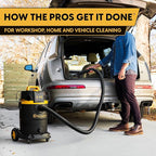 Vacmaster Professional VDK811PW 0201 8 Gallon 4.5 Peak HP Wet/Dry Vac with Self-Cleaning Filter System, 8 Gal, Black