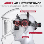 ARCCAPTAIN Auto Darkening Welding Helmet with Side View, 180° Panoramic View, 1/1/1/1 True Color Large Viewing Welding Hood with 4 Arc Sensor Solar Powered, Wide Shade 4/5-9/9-13 for TIG MIG ARC CUT