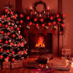 C9 Incandescent Christmas Lights Red Bulb,C9 Red Ceramic Replacement Bulbs for Christmas String Lights Indoor and Outdoor Decorations, E17 Candelabra Base, 7 Watts Night Light Bulbs,25 Pack