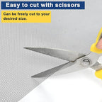 304 Stainless Steel Woven Wire Mesh Metal Window Screen Mesh Roll Security Mesh Roll for Door Screen/Patio Screen/Cabinets Mesh 20 Mesh 0.15mm Wire Dia (Black, 39.4in x 65.6ft)