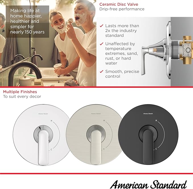 American Standard TU061500.295 Aspirations Shower Valve Trim Kit, Brushed Nickel