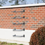 6-Rung Window Well Ladder, Heavy Duty Steel Basement Egress Ladder, Adjustable Wall Muonted Ladder for Home Safety, 700LBS