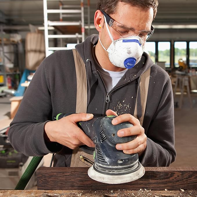 Dräger X-plore 1350 V Particulate Respirator with Exhalation Valve, 10 Pack, NIOSH-Certified Dust Mask