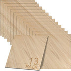 GSCIT Club 13 PCS Maple Wood Veneer, 12 inch x 12 inch Wood Edge Banding Pre-glued Flexible, Veneer Tape Banding for Cabinet Repair Furniture Restoration