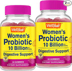 Probiotics for Women Gummies (2 Pack) - 10 Billion CFU - for Digestive Support, Gut Health, and Feminine Health Support -Berry Flavor - Vegan, Delayed Release Womens Probiotic - 60 Gummies
