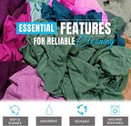 Color T-Shirt Rags (4 lbs. Bag) – Shop Rag Bulk for Workshops, Mechanics, Painters, and Home Use, Multipurpose Cotton Tshirt Rags