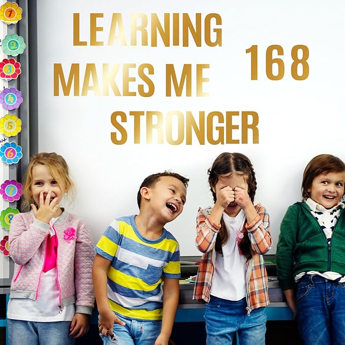 441 PCS 42 Sheets Letter Stickers Large Mailbox Numbers and Letters Self Adhesive Vinyl Waterproof Alphabet Number Stickers for Mailbox House Address,Crafts,Car, Poster,Classroom Decor (4 Inch,Gold)