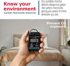 Inspector 2 Portable Carbon Monoxide Detector with Visual & Audio Alerts – Professional-Grade Digital CO Detector for Industrial & Commercial Applications