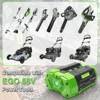 56V 5.0Ah Battery Compatible for 56V EGO Battery BA2800T BA2800 BA4200 BA1400 Compatible with EGO 56-Volt CS1604 CS1804 Power Cordless Tools(Not Made in EGO