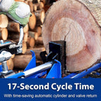 BILT HARD 25-Ton Horizontal/Vertical Towable Gas Log Splitter, Hydraulic Log Splitter with 8 HP 223cc 4-Cycle OHV Engine, 2" Ball Coupler, Safety Chains, Wood Splitter for Firewood Splitting